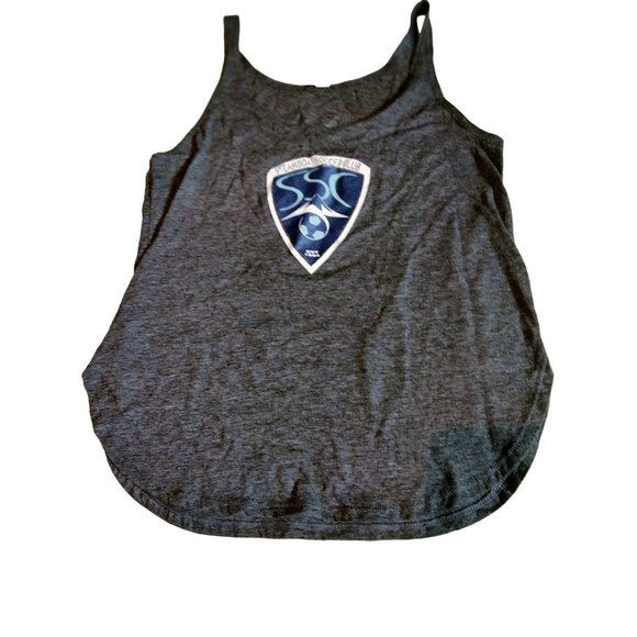 Steamboat Soccer Club Tank Top Pink Ribbon As strong as the Woman Next to Me Sm - Picture 1 of 6